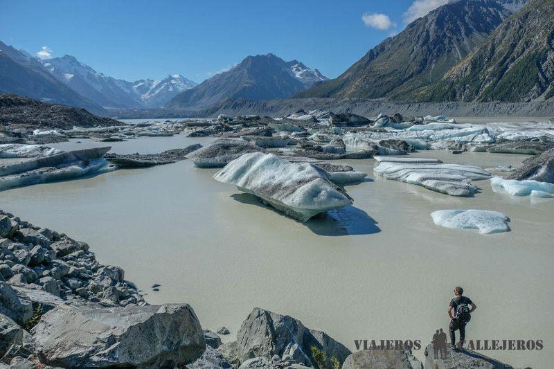 Glaciar Tasman en el Monte Cook