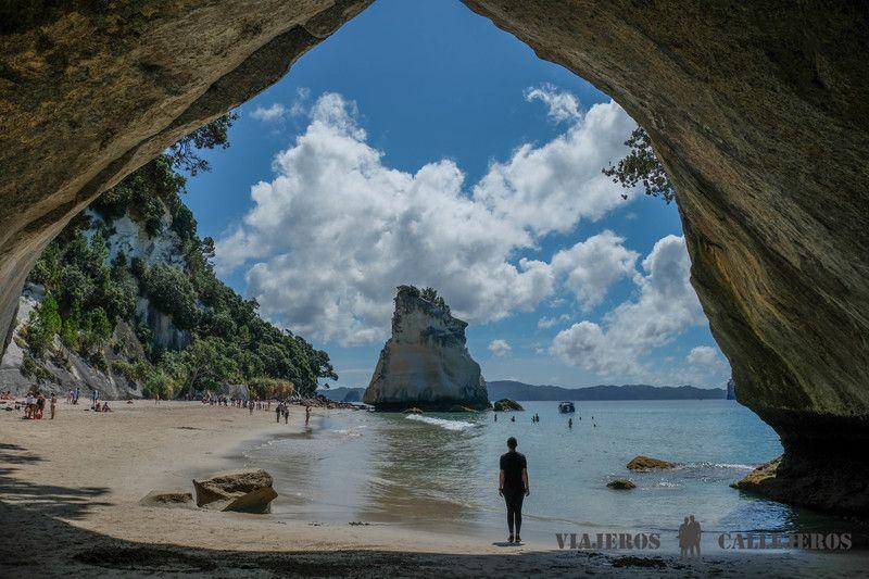 Cathedral Cove, uno de los lugares que visitar en Nueva Zelanda